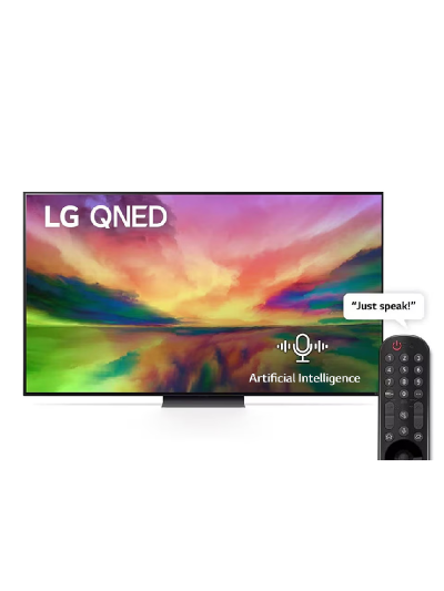LG 65" QNED 4K UHD Smart TV with WebOS, Smart AI ThinQ, Magic Remote, HDR10, HLG, AI Sound & Picture Pro 65QNED81-6RA