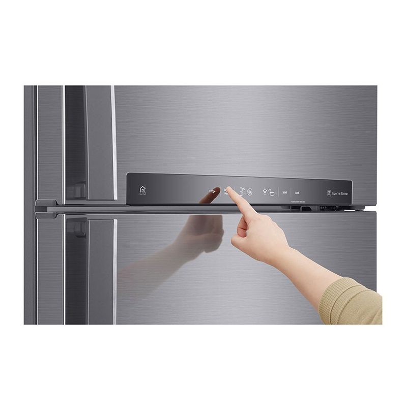 LG Refrigerator 509L Double Door, Top Freezer with Inverter Linear Compressor, Door Cooling+™, Linear Cooling, WiFi, ThinQ GN-F702HLHU - Image 9