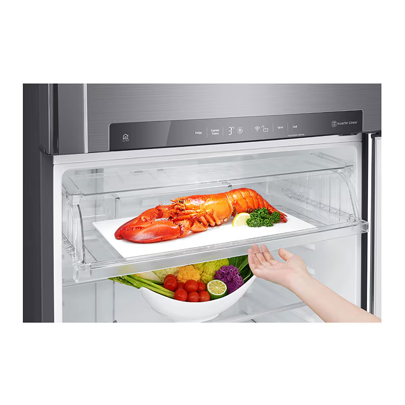 LG Refrigerator 509L Double Door, Top Freezer with Inverter Linear Compressor, Door Cooling+™, Linear Cooling, WiFi, ThinQ GN-F702HLHU - Image 12