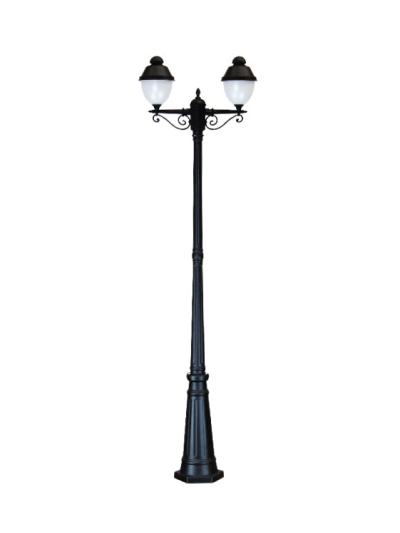 Tronic Ornamental 2 Headed Bollard Light