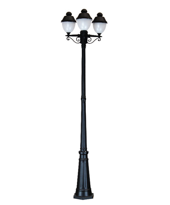 Tronic Ornamental 3 Headed Bollard Light