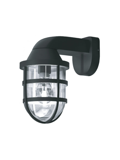 Tronic Oval Shaped Clear Aluminium Wall Light LL 5002-BK