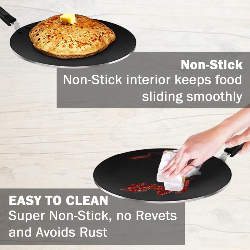 Pigeon Tawa Non-Stick Concave 31cm Aluminum Multi Tawa All Stove Compatible 310 - Image 9