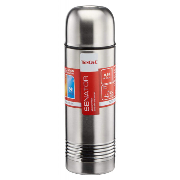 Tefal Senator Vacuum Flask 1L Thermal Bottle Stainless Steel Inox Thermal Bottle Break Proof Thermos Insulated Vacuum Flask K3063414 - Image 4