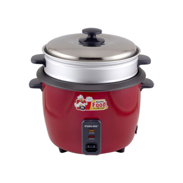Nikai Rice Cooker 1.8L NonStick 700W Thermostat Control Detachable Power Cord Non-Stick Teflon Coated Inner Pot Aluminum Steamer Keep Warm Function NR672N1 - Image 2