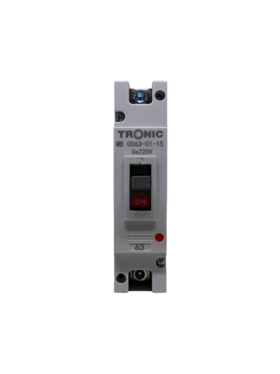 Tronic MCCB Breaker 63 Amps Single Pole