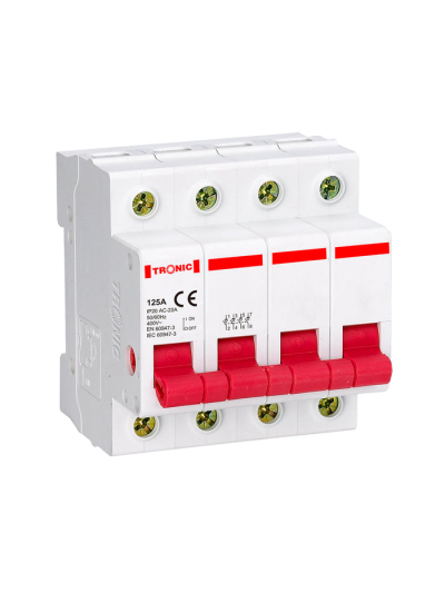 Tronic Four Pole 125A Isolator