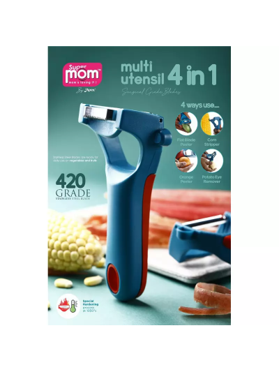 Supermom Multi Utensil 4 in 1 Stainless Steel Surgical Blades Special Hardening Process at 1050°c 572891