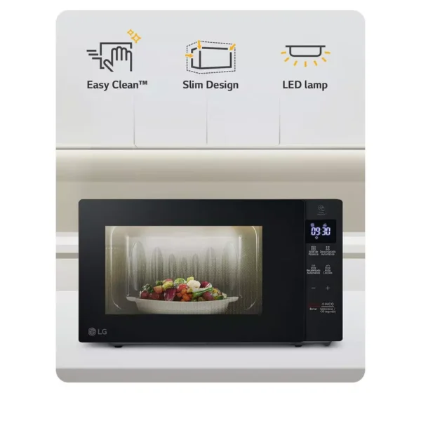 LG Microwave 20L - 1350W, NeoChef™, EasyClean™, Slim Design, LED Lamp, Black, MS2032GAS. - Image 12