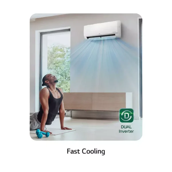 LG Wall-Mount Split Air Conditioner - 18,000 BTU, DUAL Inverter Compressor™, Gen Mode+™, Mosquito Away, Energy Saving, Faster Cooling, S4-Q18KL28E - Image 14