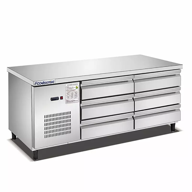 Commercial Two Door Fridge Work Table TC0.4L2 - Image 4