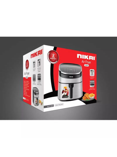 Nikai Airfryer 7L Digital 1800W NAF789D 60 Mins Timer Indicator Light Adjustable Temperature Non Stick Coating Pan