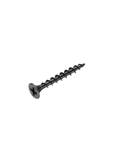 Total Drywall Screw #6x2"(3.5x50mm) Coarse Thread for Gypsum Phillips Drive, Carbon Steel, Phosphatized Black 300pcs Box THWDS621