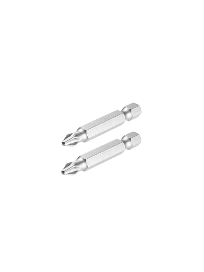 Total Magnetic Tip Screwdriver Bit PH2 50mm, S2 Industrial Steel 2pcs Set TAC16PH224