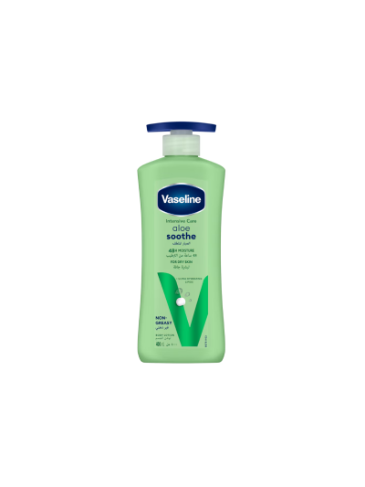 Vaseline Intensive Care Body Lotion Aloe Soothe 400ml (Pack of 3pcs)