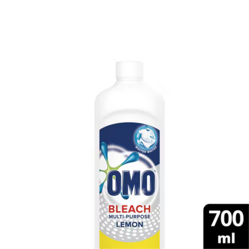 Omo Multipurpose Bleach Lemon Fresh 700ml Removes Tough Stains and Kills 99.9% of Germs 68689539 (Pack Of 3) - Image 2