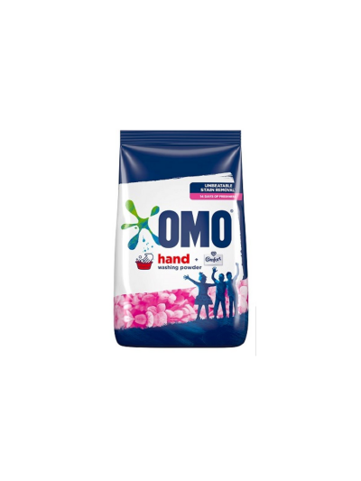 Omo Hand Washing Detergent Powder Extra Fresh 1kg Advanced Stain Removal, Outstanding Whiteness, Long-lasting Freshness 68736716 (Pack of 3)