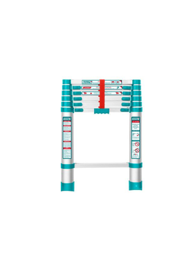 Total Telescopic Ladder with 6 Steps, Aluminium Body, Easy Carry THLAD08061