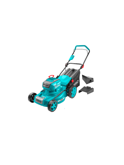 Total Lawn Mower Cordless, Lithium-ion 40V(20V+20V) with 8 Gears, Brushless Motor, 3 Functions TLMLI20185