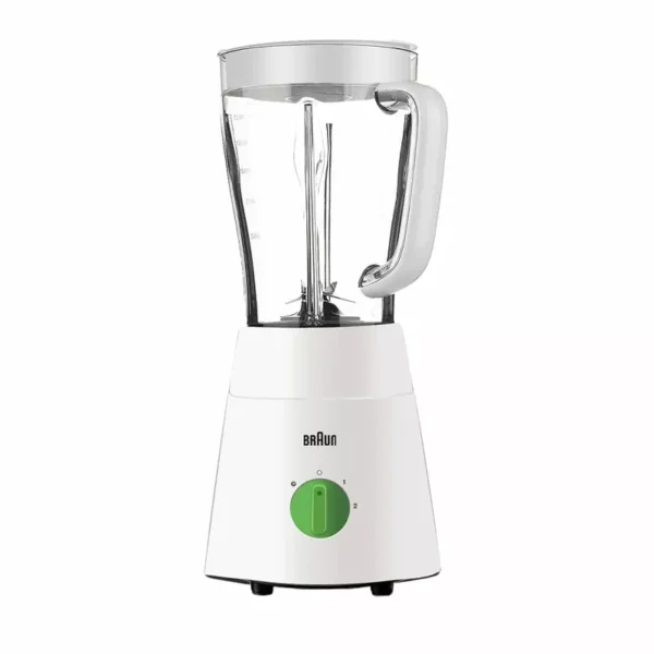 Braun Blender 1.5L 500w Mill & Chopper PowerBlend Triangular Plastic Jug, 2 Speed, Ice Crushing Function, Stainless Steel Blades JB0123WH - Image 3