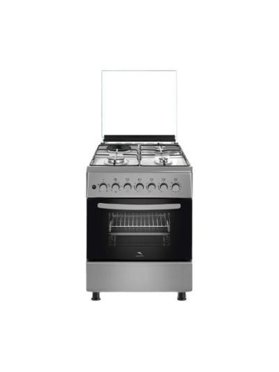 Dolphin Free Standing Cooking Range 60x60, 4 Gas Burners & Electric Oven, Inox FS06060I-4G/E
