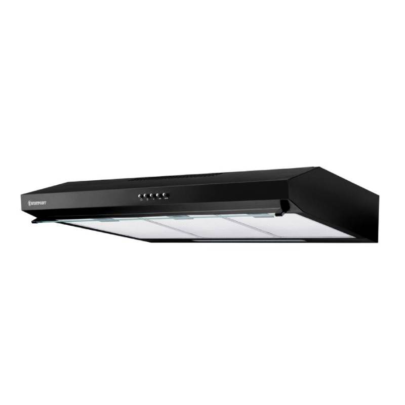 Westpoint Hood Cooker 90cm, 3-Speed Extraction, LED Lighting, Black Glass Finish WEQ-9517.PMN