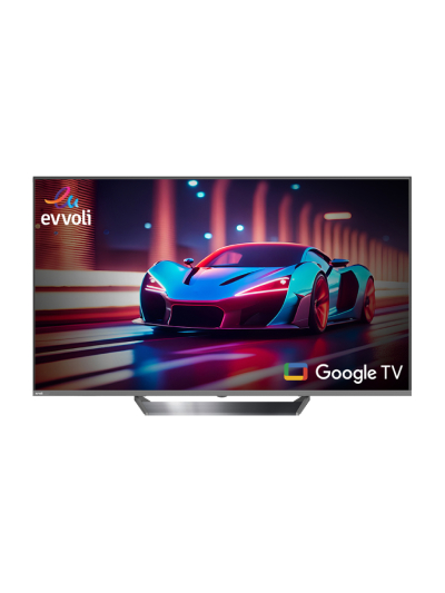 Evvoli 55" QLED UHD Smart Android TV - 4K Resolution, Designed for Gaming, Offers Stunning Visuals and Enhanced Performance 55EV375QG