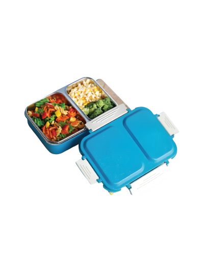 Supermom 2 Partition Lunch Box Plastic Material Leak Proof 573799