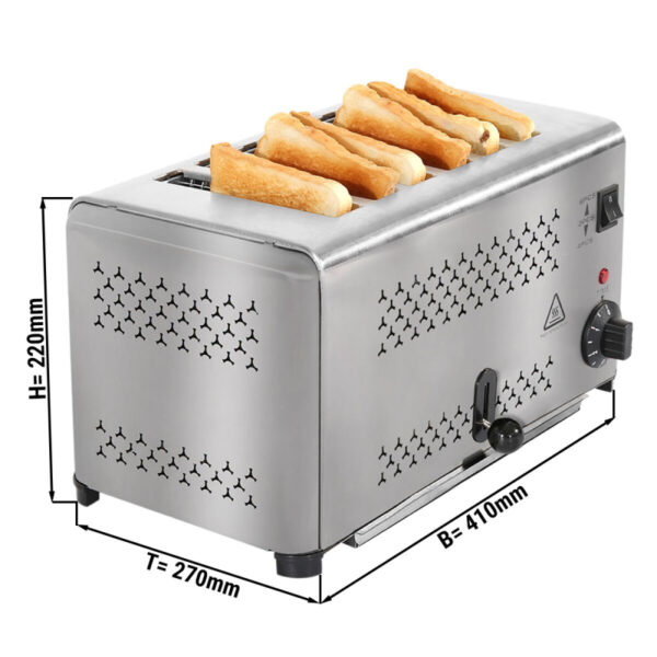 Commercial Bread Toaster 6 Slice 110-240V - Image 5