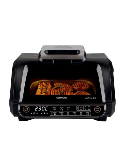 Kenwood Airfryer 8l Digital Touch Screen 4 in 1 Fry, Grill, Roast and Bake 1700w Ghf40.000bk4 Grill Levels, 8 Preset Functions - Grill, Air Crisp, Roast, Bake, Pizza, Reheat, Dehydrate & Manual Function