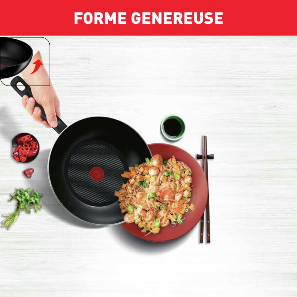 Tefal Super Cook Frypan 20cm Non Stick Thermo Signal 100% Safe Frying Pan Black Aluminium B4590284 - Image 4