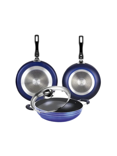 Orange Non-Stick Induction Base 4 Piece Gift Set ONSC260