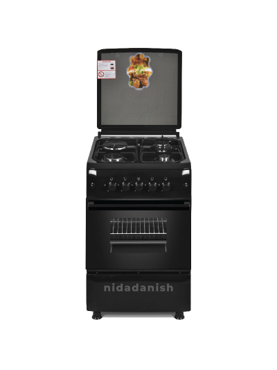 Westpoint Cooker 50x55cm 3 Gas Burners 1 Electric Plate with Electric Oven & Grill Black WCER5531E0N