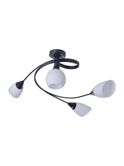Tronic Twisted Vintage Lighting Fixture With Frosted Glass