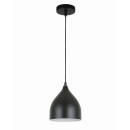 Tronic Small Black Dome Pendant