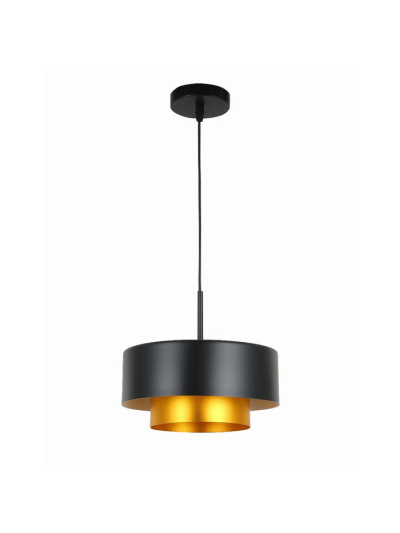 Tronic Vintage Black Pendant with Gold Layer
