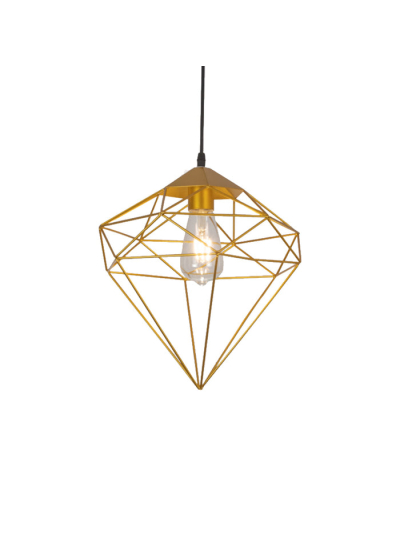 Tronic Gold Diamond Cage Pendant Lamp