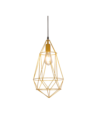 Tronic Gold Diamond Cage Pendant Lamp