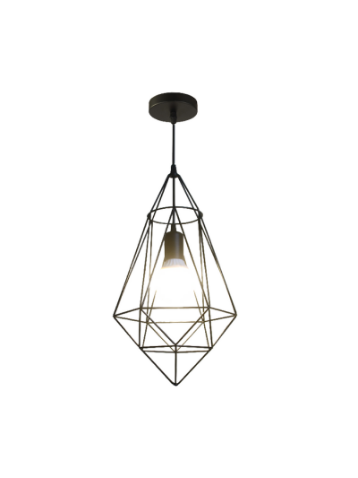 Tronic Black Diamond Cage Pendant Lamp