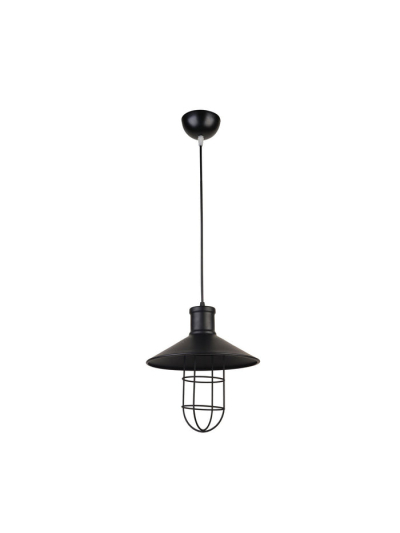 Tronic Black Vintage Pendant Glass Cage Light