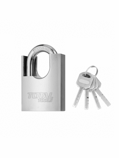 Total Anti Prying Steel Padlock 60mm with Iron Brass & Special Design Cylinder, 4 Iron Keys TSLK35601