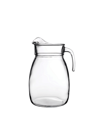 Pasabahce Glass Water Jug with Transparent Lid 2500ml Dishwasher, Freezer & Refrigerati...