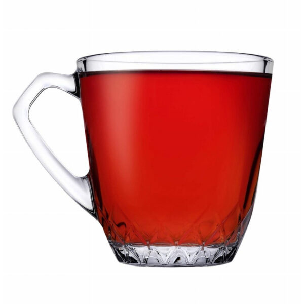 Pasabahce Mercan Mugs 160ml 6pcs Crystal Look, Refined Design and Dishwasher Safe 55733 - Image 2