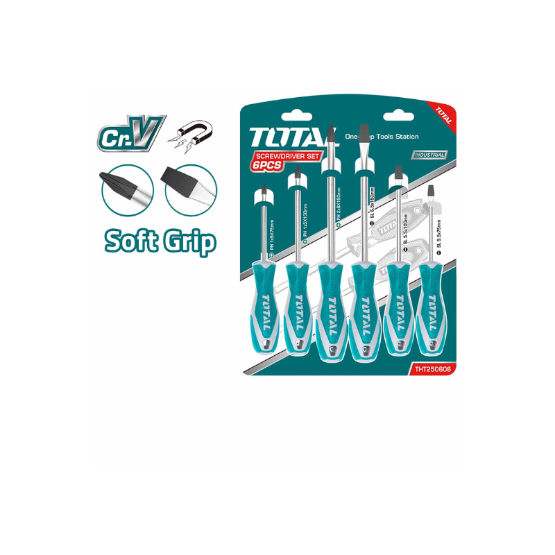 Total Screwdriver Set 6pcs THT250606 - Image 2