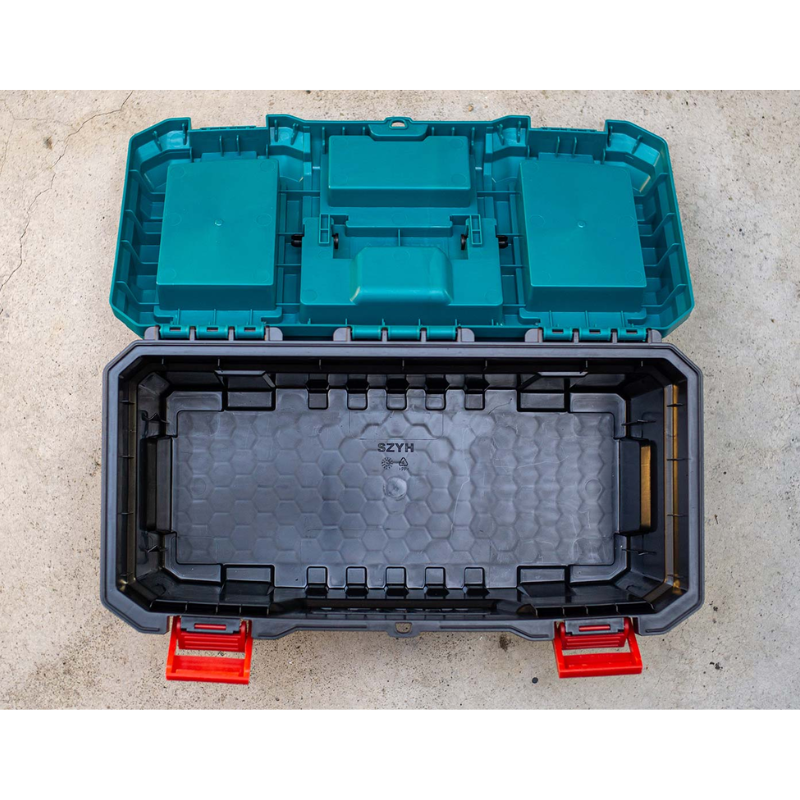 Total Tool Box 17" PP Plastic Buckle Empty TPBX0171 - Image 6