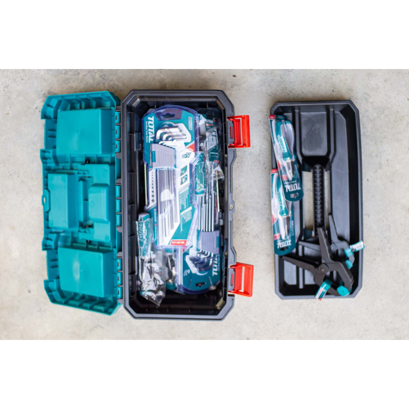 Total Tool Box 17" PP Plastic Buckle Empty TPBX0171 - Image 5