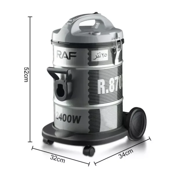 RAF Vaccum Cleaner 21L 2400W Dry Clogging Protection, Strong Suction, Dust Separation R.8705 - Image 13