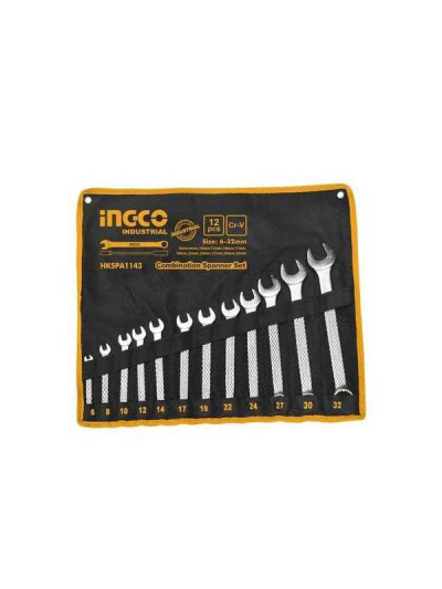 Ingco Combination Spanner Set 6-32mm Pack of 12 HKSPA1143