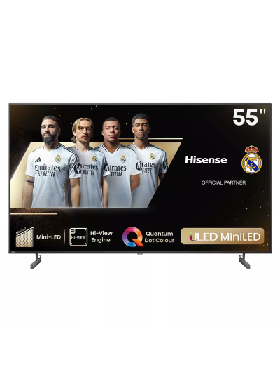 HISENSE Smart UHD 4K Mini-LED Quantum ULED TV, TV-55 Inch (139 cm) 55U6N-PRO