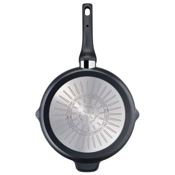 Tefal Unlimited Grill Pan 26x26CM Titanium Non Stick Anti Scratch Safe Non Stick G6 Unlimited Round Grillpan With Pouring Edge Frying Pan Black Cast Aluminum E2294074 - Image 4